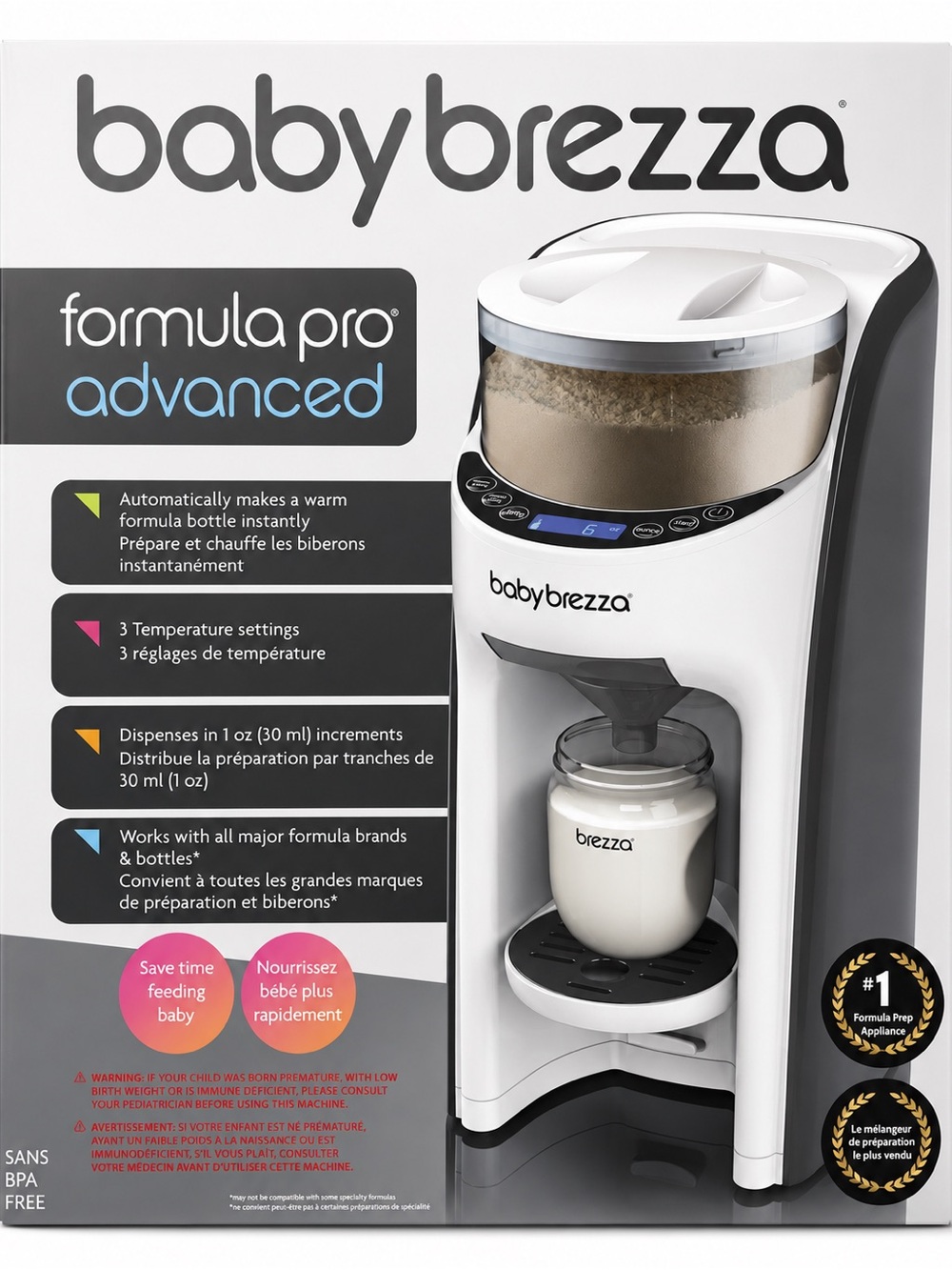 babybrezza Formula Pro Advanced Baby Bottle Maker - White